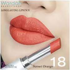 Akan tetapi, tidak semua warna akan terlihat cocok pada bibir anda. Wardah Lipstick Longlasting 18 Sunset Orange Shopee Indonesia