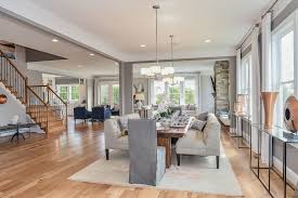 Van Metre Homes The Timberneck Model At Willowsford Home Living Dining Combo New Homes