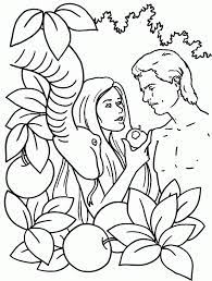 The devil disguised as the serpent tried to tempt adam and eve with the fruit from the tree of knowledge. Eve In The Garden Colouring Pages 153203 Adam And Eve Coloring Pages Coloring Home