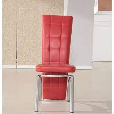 Ravenna Red Faux Leather Dining Room Chair Leather Dining Room Chairs Dining Room Chairs Modern Dining Room Chairs Upholstered