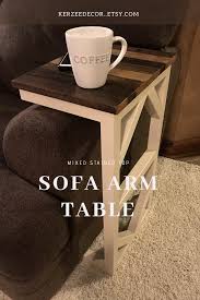 Sofa Arm Table Rustic End Tables Sofa Arm Table Sofa Table Decor