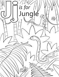 Welcome to my range of alphabet letters colouring pages! Jungle Letter J Coloring Page Free Printable Coloring Pages For Kids