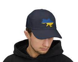 Stitchfy I Stand With Ukraine Embroidered Low Profile Soft Cotton Baseball  Cap (SF-LOG2024-SAN-CP77)
