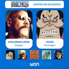 👒 New voice actors join the cast of 'One Piece' • Sergio Moreno as Oden • Ian  Light as Nekomamushi • Caesar Marchetti as Inuarashi • Guilherme Lopes as  Root