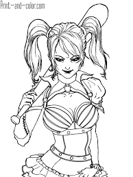 38+ harley quinn coloring pages for printing and coloring. Coloring Pages Joker And Harley Quinn Coloring Pages Coloring Home