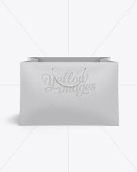 Download Rope Handle Paper Bag Mockup Front View In Bag Sack Mockups On Yellow Images Object Mockups