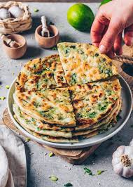 How To Make 3 Ingredient Scallion Pancakes Green Onion Pancakes Crispy Pan Fried Chinese Flatbread Chive Breakfast Recipes Easy Vegan Recipes Easy Recipes