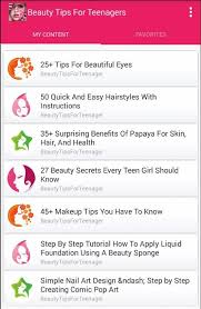 Start your own relaxation program ; Beauty Tips For Teenagers For Android Apk Download