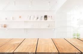 Download de stockfoto white kitchen background of free space for your decoration en ontdek vergelijkbare foto's op adobe stock. Empty Wooden Table And Modern Kitchen Background With Shelf Ready For Product Montage Stock Photo Picture And Royalty Free Image Image 86084974