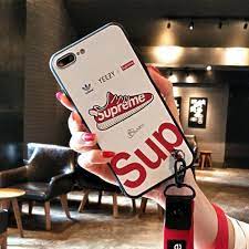 シュプリーム supreme ブランド コラボ アディダス adidas iphone8 ケース iphonex カバー 個性 iphone7 iphone7plus 6 6plus 6s ストラップ iphone6splus vỏ điện thoại điện thoại
