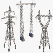 3d Model Set Towers