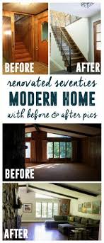 Renovated Modern Home Before And After Pictures Modern House Remodel Diy House Renovations Modern House