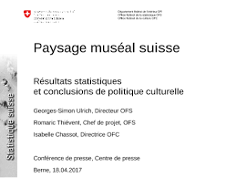 Utilisation des moyens de paiement en suisse. Conference De Presse Paysage Museal Suisse Presentation Publication Federal Statistical Office