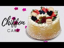 Chiffon Cake Decorata Con Video Ricetta Italian Cakes Chiffon Cake Ricette Infornare