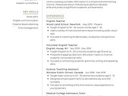 Eager and enthusiastic beginning teacher candidate with experience working with young people. English Teacher Resume Sample Resumekraft