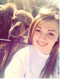 Camel's cute behavior in Neceda, WI