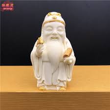 Spot] Ivory Nut Carved Fu Lu Shou Buddha Ornament Home Worship Car Tea  Ornaments Gift Birthday Gift Crafts Decorations Consecrated Home Decoration  Exorcise Evil Spirits and Keep House Safe