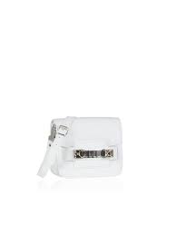 From the signature ps11 family, the ps11 mini classic consists of custom metallic inverted studs anchored next to a metallic plate with a turnlock closure. Bags Proenza Schouler Ps11 Tiny White Leather Bag Dell Oglio