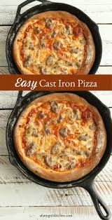Best Homemade Cast Iron Pizza A Farmgirl S Kitchen In 2020 Cast Iron Skillet Recipes Dinner Cast Iron Pizza Recipe Skillet Dinner Recipes