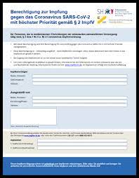 Und es gibt noch eine änderung: Informationen Zum Impfen Impfberechtigungsschein Corona Spezial Kassenzahnarztliche Vereinigung Schleswig Holstein