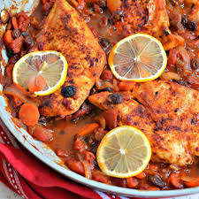 Bring chicken broth, 1 tablespoon oil, ginger, garlic, 1 teaspoon salt, turmeric, cinnamon, and cumin to boil in heavy large saucepan. Moroccan Chicken Small Town Woman