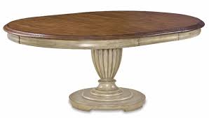 Imagine the delicious meals you can serve when using french country dining tables. Art Provenance Antique White French Country Round Oval Pedestal Dining Table