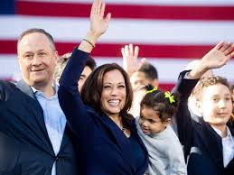 Her husband, douglas emhoff, joined her on stage and they shared a kiss. Is It Feminist To Be Obsessed With Kamala Harris S Husband Life And Style The Guardian