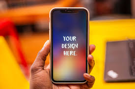 A free hand holding galaxy note10 mockup which you can use showcase your mobile responsive website, app ui design, wallpapers and other in style. Iphone In A Hand Free Mockup Download