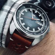 Seiko Turtle Sport Geckota Leather Strap Vintage Watches For Men Watches For Men Mens Accessories