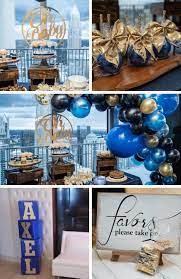 Royal Blue And Gold Oh Baby Baby Shower Baby Shower Decorations For Boys Royal Prince Baby Shower
