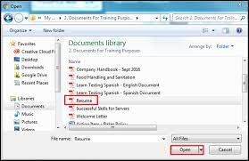 How To Select A Resume File Name Wikitopx