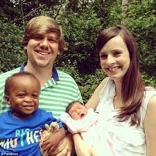 White Couple Give Birth To Black Triplets After Adopting Leftover African American Embryos Daily Mail Online
