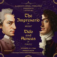 We are just eight days out from the first operas of the 2024-25 season! Our  double bill of “The Impresario” and “Dido and Aeneas” will be performed