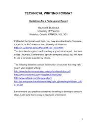 The Exciting Technical Writing Format In Template For Technical Report Pics Below Is Segment O Technical Writing Report Writing Format Report Writing Template
