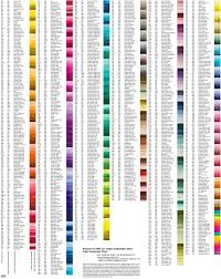 pantone colors to dmc thread chart dmc embroidery floss