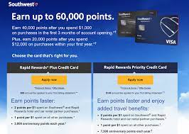 Their anniversary bonuses go from 3,000 points to 9,000 points. Southwest 60 000 Points Signup Bonus On All Four Versions Ending 1 9 19 Doctor Of Credit