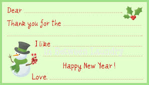 Kids Christmas Thank You Note Printables Design Dazzle Thank You Card Template Teacher Cards Note Card Template