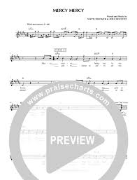 Mercy Mercy Lead Sheet Piano Vocal Hillsong United