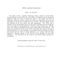 Jeanette (MacKenzie) Millier