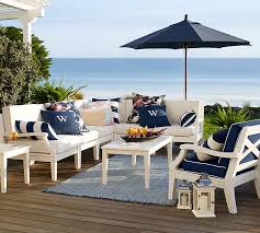 Sunbrella Awning Striped Indoor Outdoor Pillows White Patio Furniture White Outdoor Furniture Patio Decor