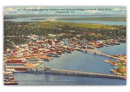 Saint johns river, navigable stream of northeastern florida, u.s., the longest river in the state. Jacksonville Florida St Johns River Aerial View Vintage Grusskarten Echte Postkarten Online Versenden