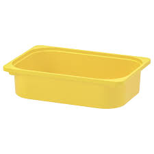 Well, okay, it is perfect for that, but that's so trofast 1.0. Trofast Storage Box Yellow 16 X11 X4 Ikea