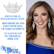 Join us tonight with Miss Rhode Island Volunteer, Victoria Gendreau 👑💫  @victoria_gendreau121 @missrivol @missrivolpageant #missvolunteeramerica  #missrivol #missrhodeislandvolunteer