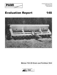 148 Melroe 702 3d Grain And Fertilizer Drill 1978