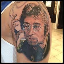Awesome John Lennon Colour Portrait by Phil Garcia
