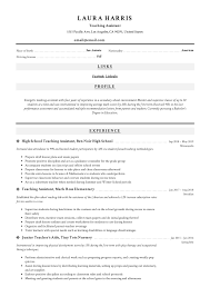 Write a resume for teaching assistant jobs they'll love, with tips and examples. Teaching Assistant Resume Writing Guide 12 Templates Pdf