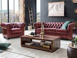 Chesterfield Sofa Garnitur Antik Rot Chesterfield Sofa Sofa Sessel Sofa