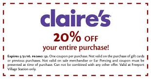 Claire S Coupons Promo Codes The Beauty Of These Claire S Discount Coupons Is That There Is A High Probability You Can Us Promo Codes Coding Buying Jewelry