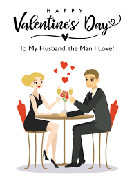 Cave valentines cartoons valentine's day paper card glenn. Dinner For Two Happy Valentine S Day Card For Husband Birthday Greeting Cards By Davia