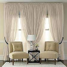Splendor Semi Sheer Batiste Rod Pocket Panel In Beige Living Room Windows Curtains Living Room Window Treatments Living Room